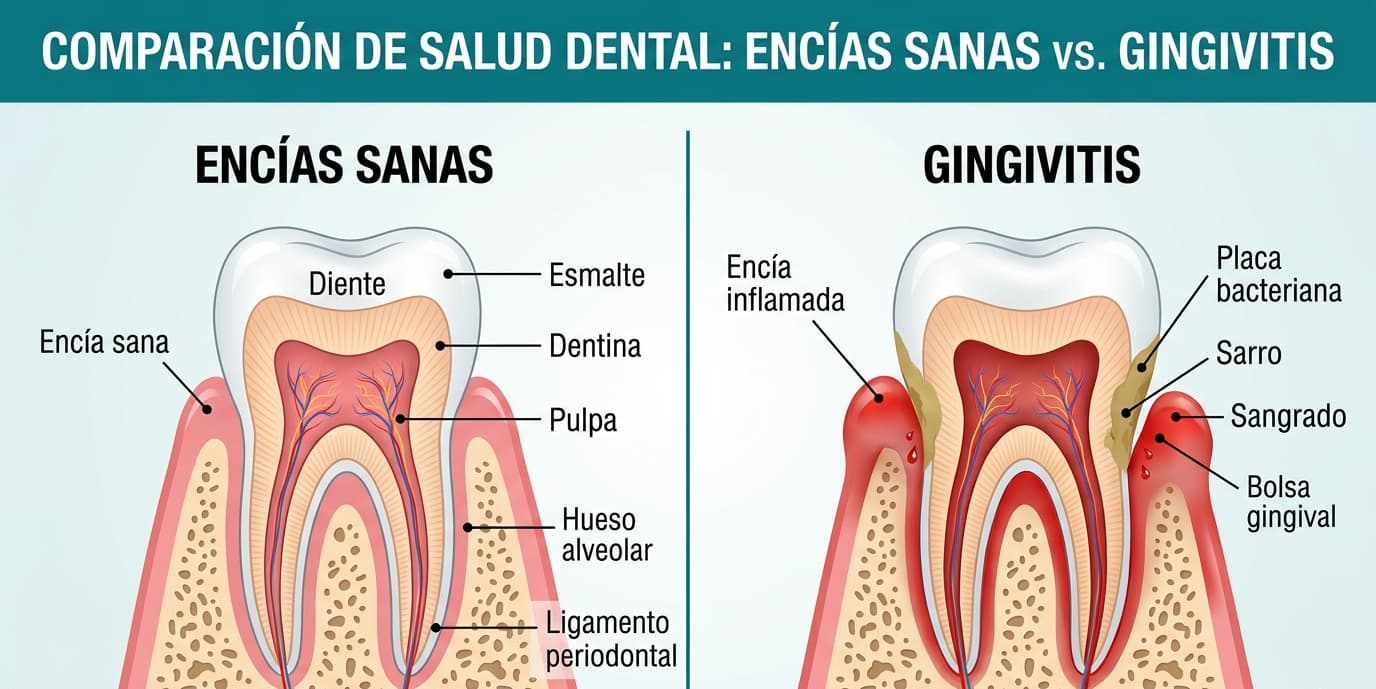 Gingivitis: Síntomas, Causas y Tratamiento Temprano